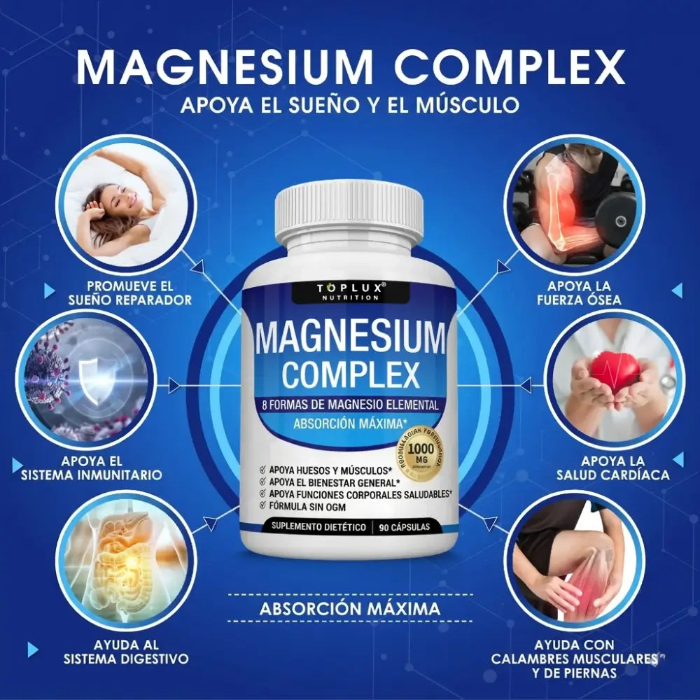 Magnesium Complex: El Secreto de los 8 Magnesios para Recuperar tu Energía Total