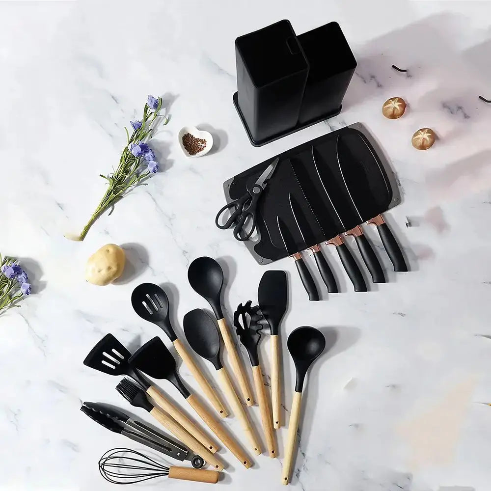 SET DE UTENSILIOS DE 19 PIEZAS