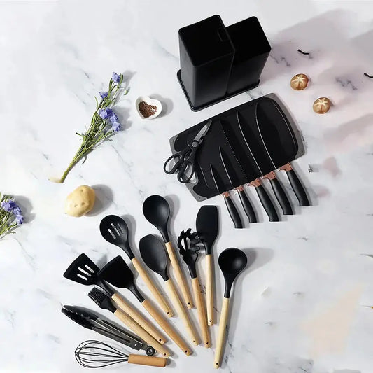 SET DE UTENSILIOS DE 19 PIEZAS