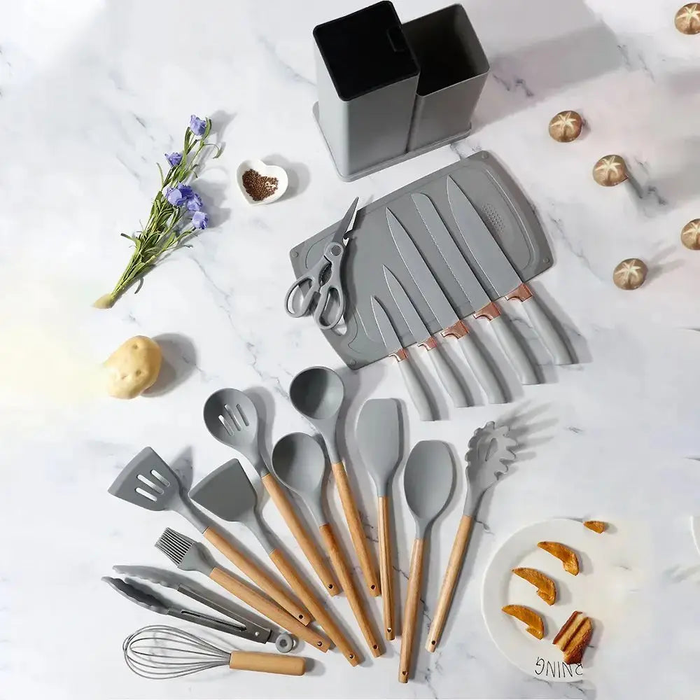 SET DE UTENSILIOS DE 19 PIEZAS