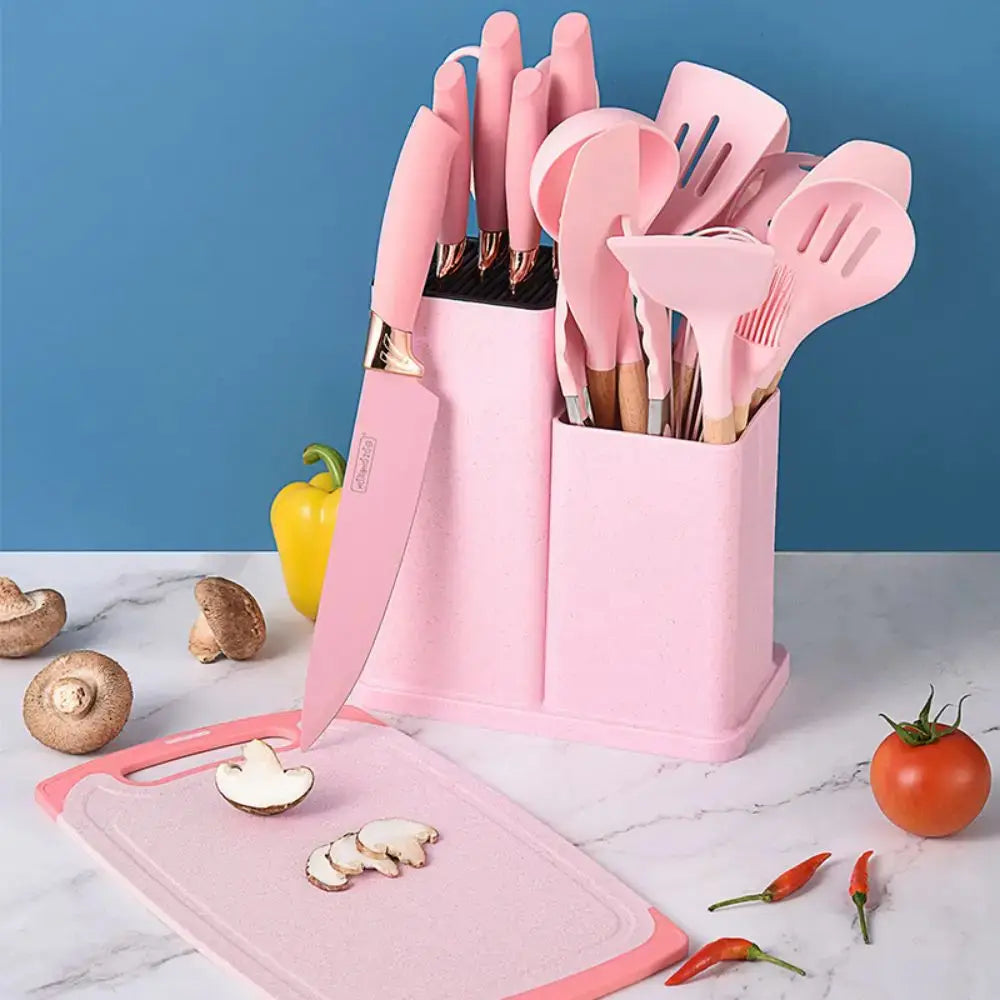 SET DE UTENSILIOS DE 19 PIEZAS