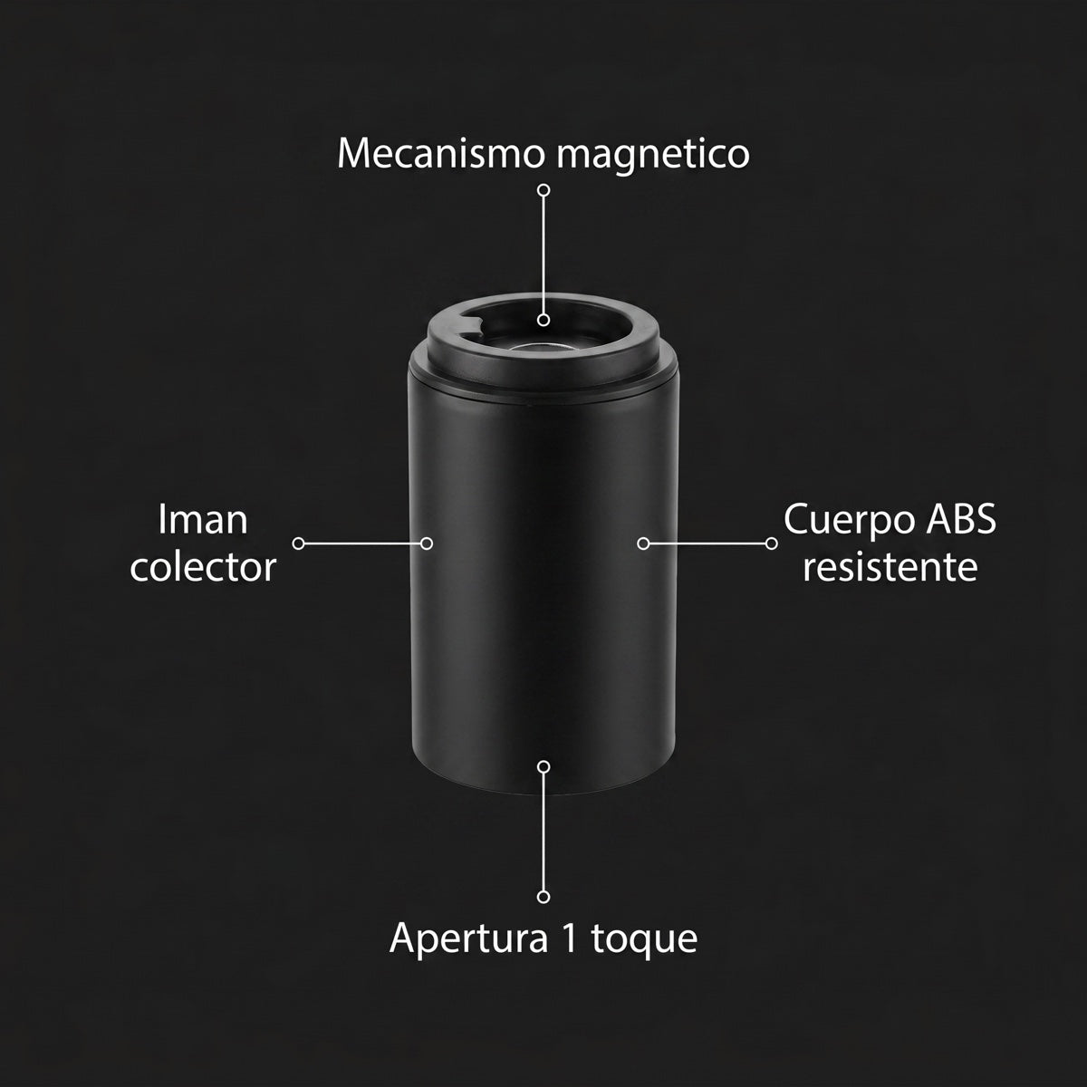 Diagrama técnico destapador automático magnético