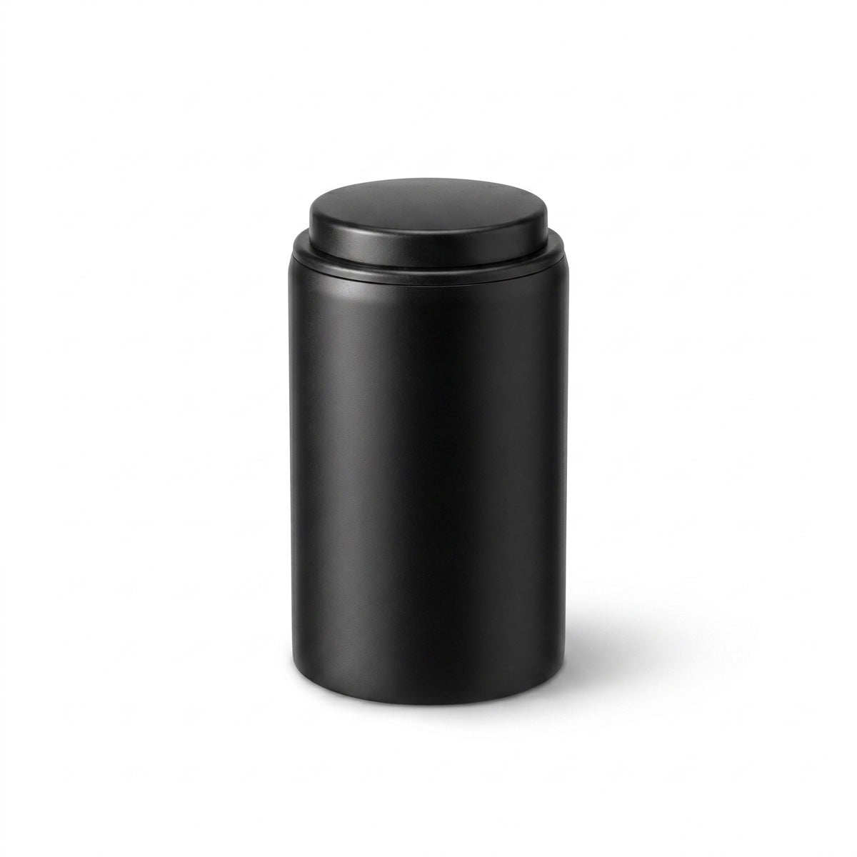 Destapador automático de botellas negro — fondo blanco
